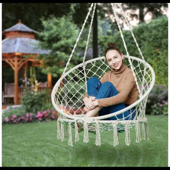 Hammock Chair Macrame Swing - Picture 3 of 8